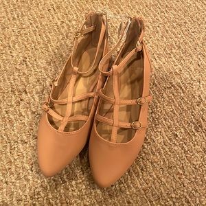 OLD NAVY PINK STRAPPY FLATS